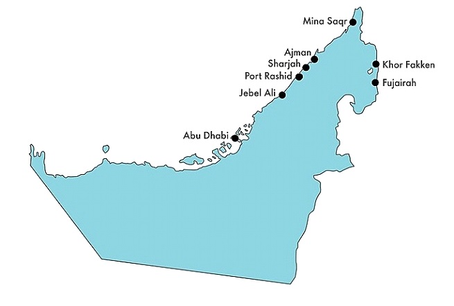 UAE Sea Ports for Shipping from China to UAE (Dubai)