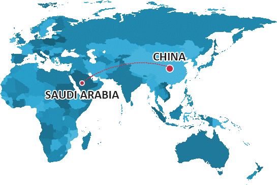 China to Saudi Arabia